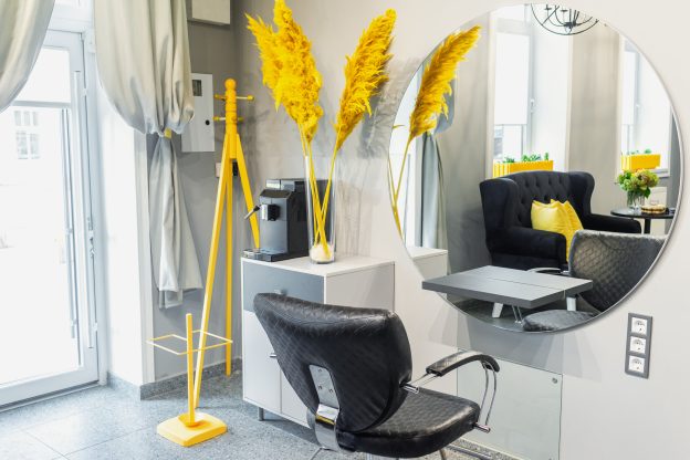 Interior of modern beauty salon